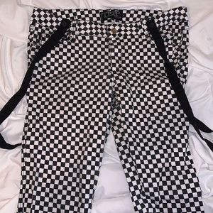 TRIPP black and white checkered size 15 stretch skinny jeans